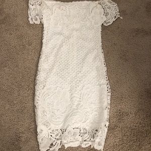 White graduation dress